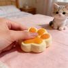 2 шт. Милая лапка кошки Сжимающая игрушка Мягкая липкая Декомпрессионная Снятие стресса Медленный отскок Желейная пищалка для детей Взрослых Сквиши-игрушка