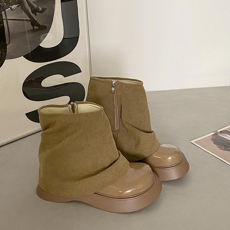 Простые нишевые взрывные британские ботинки Martin на толстой подошве женские летние 2025 новые нишевые супер пожарные короткие ботинки в стиле вестерн