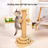 Durable Sisal Cat Scratching Post with Teaser Stick – Self-Amusement Toy To Relieve Boredom