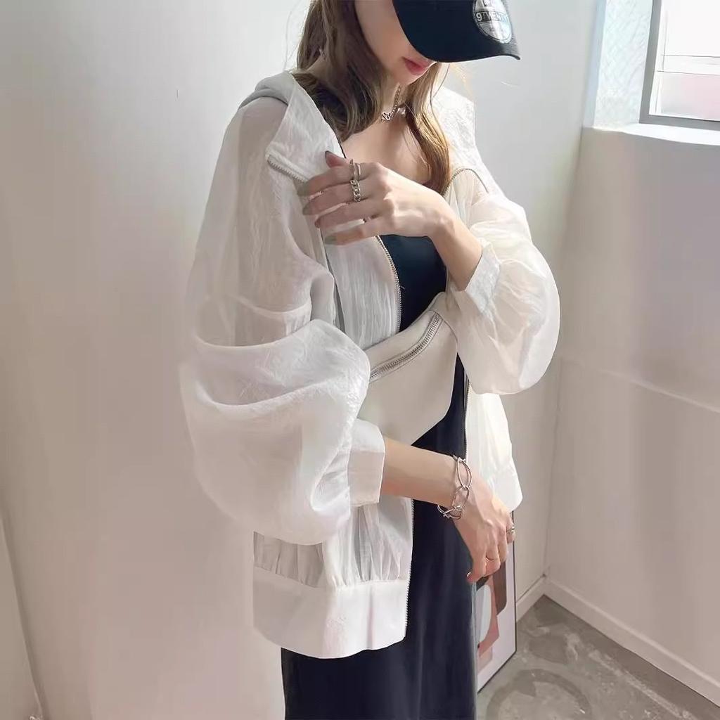 Японский стиль однотонный тонкий солнцезащитный крем новая модная легкая одежда с капюшоном для защиты от солнца для женщин