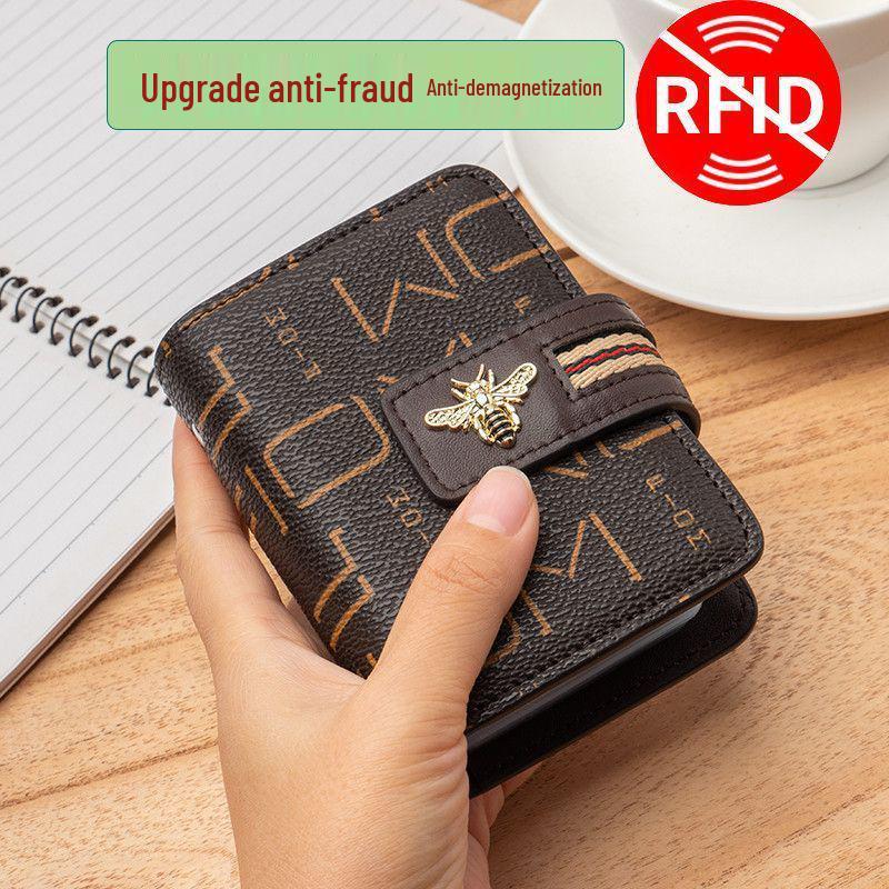 Многофункциональный антимагнитный RFID-блокирующий женский держатель для карт и кошелек в корейском стиле