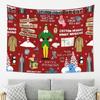 Buddy The Elf Collage Tapestry Decoration Art Aesthetic Tapestries for Living Room Bedroom Home Wall Cloth Wall Hanging
