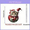 Car Accessory Acrylic Cat Cartoon Style For Holiday Christmas Tree Home Decor Gift