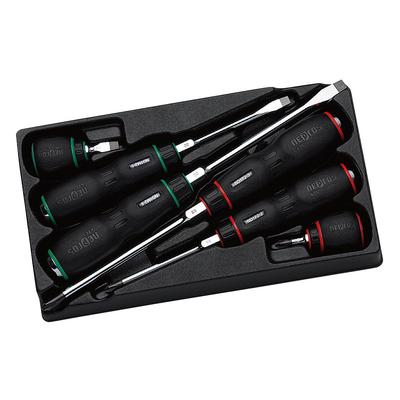 Набор отверток Kyoto Tool Nepros с рукоятками из смолы, смешанный набор NTD106 (КТК)
