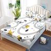 Трехсекционный матрас, Наматрасник, Мультяшный экскаватор Пылезащитный защитный чехол для матраса, Покрывало для кровати