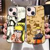 B-10 Ainime Naruto черный чехол для Samsung S24 S23 S22 S21 S20 FE S10 Lite Ultra S7 S8 S9 Plus A05S A11 A12 A13 A15 A22 A24 A25 A32 A52 A71 5G