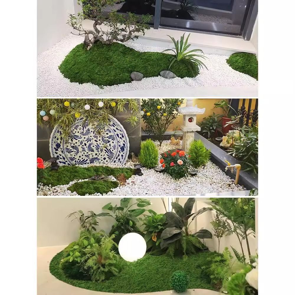 1 компл.. украшения, микропейзаж, имитация мха, цветов, мха, искусственная трава, искусственный зеленый мох