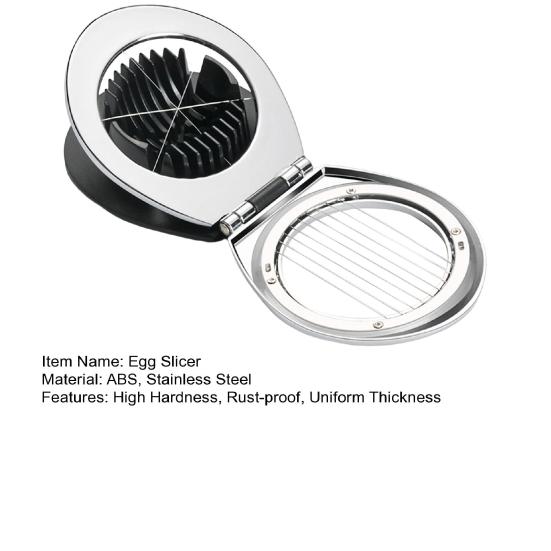 Яйцерезка 2 режима Высокая твердость Нержавеющая равномерная толщина Эргономичная ручка 2 в 1 Яйцерезка Кухонный гаджет