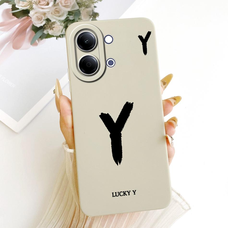 Чехол для телефона Vivo Y05 Y11d со счастливой начальной буквой Для Vivo Y11D Y05 4G Мягкий силиконовый противоударный чехол-бампер
