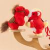 Fluffy Texture Mini Horse Pendant Cute Plush Horse Doll Pendant  Pony Pendant Gift