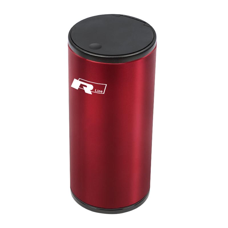 WGLRK1 Portable Car Garbage Cup Aluminum Alloy Trash Can Ashtray For VW GTI Polo Golf Passat Tiguan Arteon Touareg CC Taigo Caddy Jetta