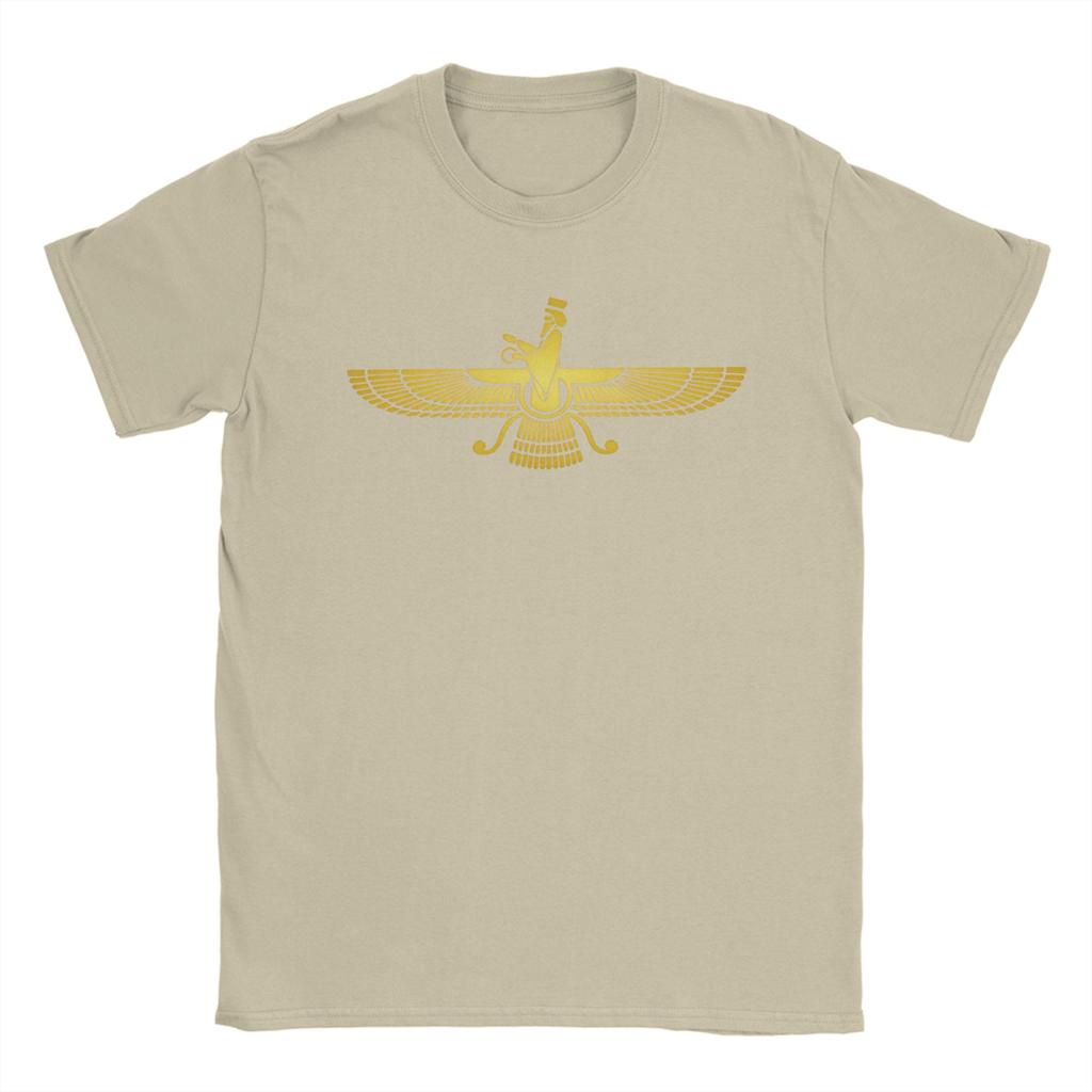 Farvahar Faravahar Iranian Tee Shirt for Unisex Women Graphic T Shirts Cotton Clothes