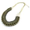 [N8260] - Golden Gray 'Kilimanjaro' Designer Necklace