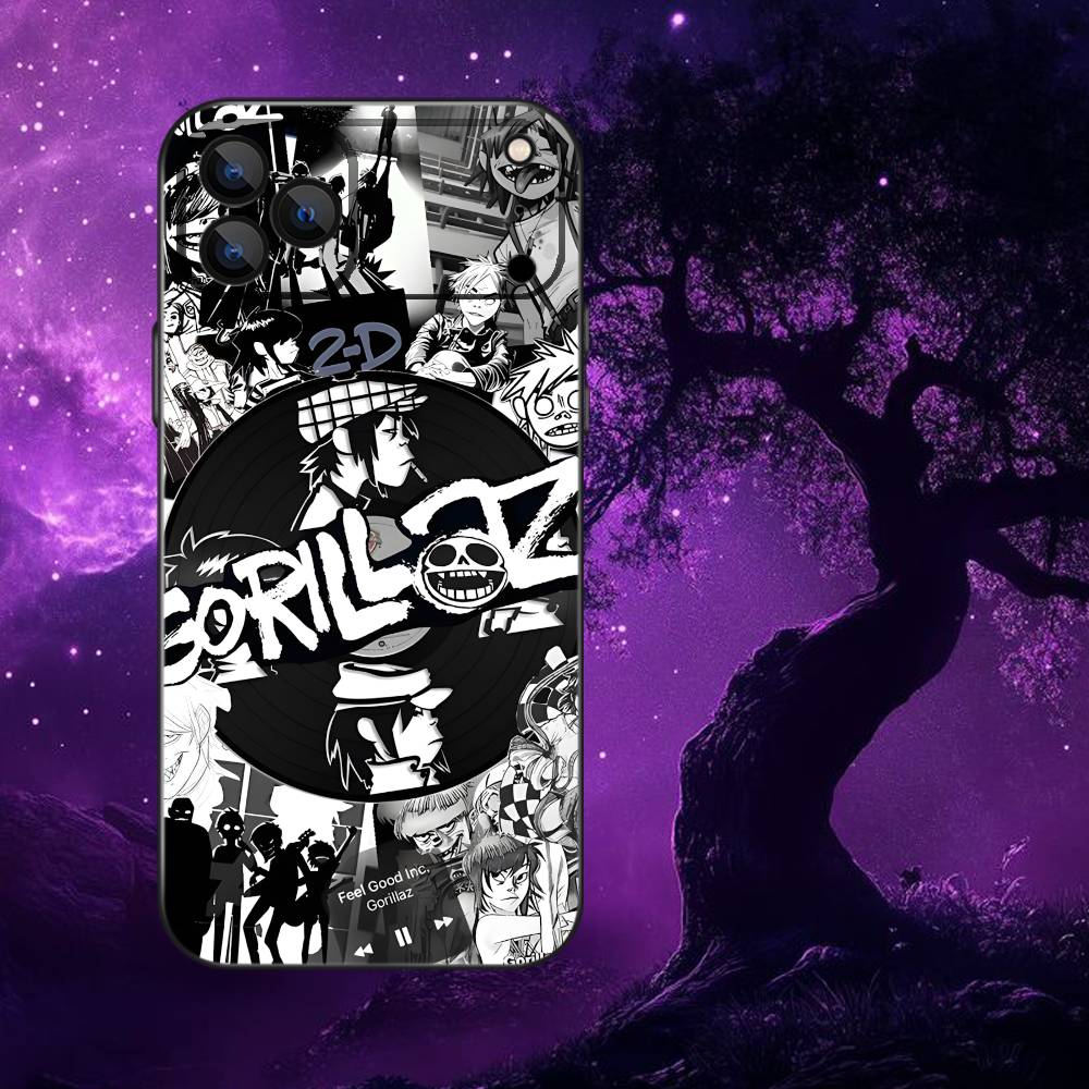 band G-Gorillaz Phone Case For iPhone 17,16,15,14,13,12,11,Pro,Max,Plus,E,Air,Mini Protective TPU Cover