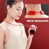 Электрический массажер для шеи, 3-скоростной интеллектуальный электрический импульсный гипертермический EMS, портативный низкочастотный массажный кулон для облегчения пай