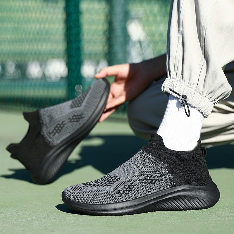 Женская ортопедическая спортивная обувь мужская трикотажная обувь для ходьбы кроссовки спортивные повседневные слипоны унисекс легкие дышащие туфли