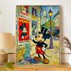 Disney Набор для 5D алмазной мозаики Сделай сам ручная работа Алмазная живопись Арт-производство Микки Париж Декоративная картина