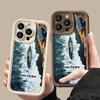 Синий морской принт противоударный чехол для iPhone 16 Pro Max 15 14 Pro 13 12 11 8 7 мягкий силиконовый защитный матовый чехол для телефона TPU
