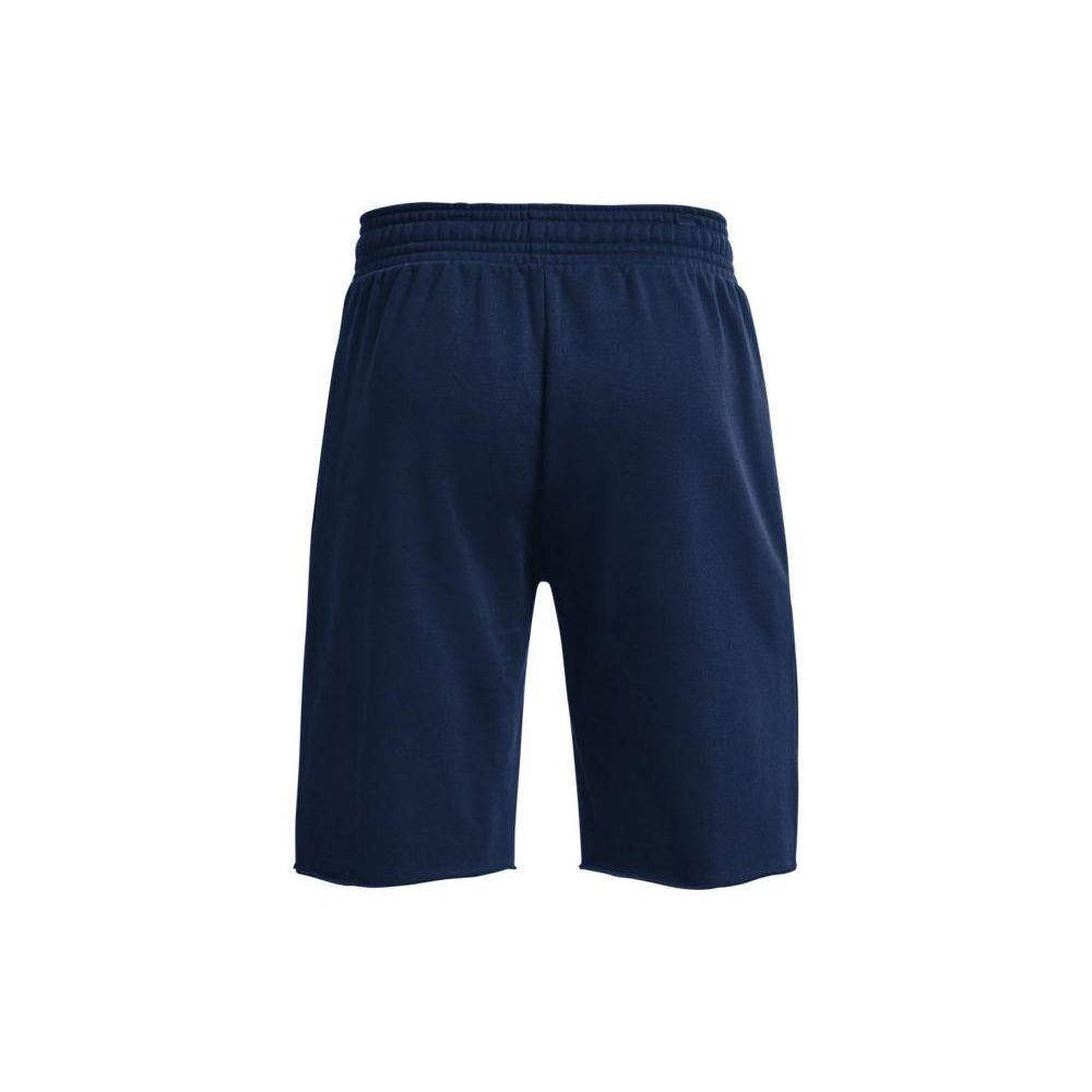 Under Armour Спортивные шорты прямого кроя с сплошным логотипом и шнурком, мужские шорты темно-синего цвета 1370454-408