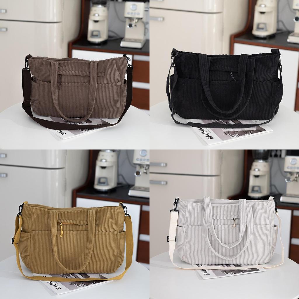 Tote Bag Large Capacity With Zipper Closure For Daily Use