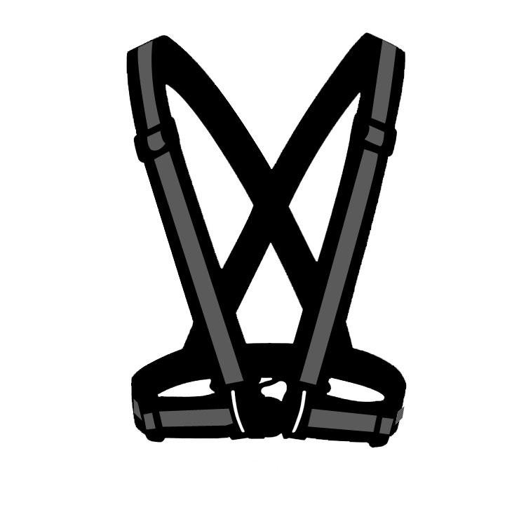 Светоотражающий ремень с полосками, ремень безопасности для ночного бега, бега, езды на велосипеде, регулируемый для взрослых и детей