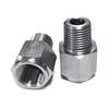 Редуктор с наружной резьбой 1/8NPT на внутреннюю резьбу M10x1.0 Адаптер для манометра давления масла Нержавеющая сталь