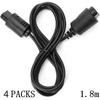 4 Pack 6ft Long Replacement Cable for Nintendo 64 N64 Controller Extension Cord Pack