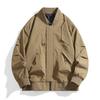 New Men's Jacket Stand Collar Jacket Loose Large Size Work Baseball Uniform Casual Men's Top