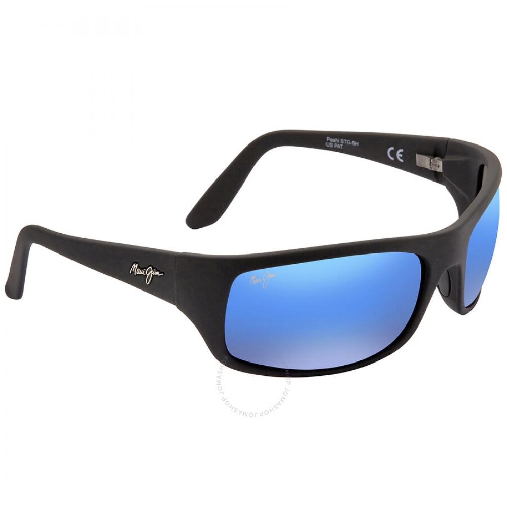 Солнцезащитные очки унисекс Maui Jim Peahi Blue Hawaii Wrap B202 2m 65