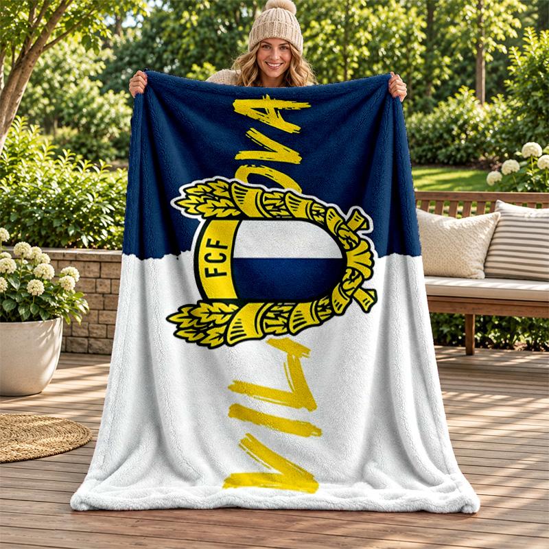 FC Famalicao blanket Flannel Blanket Soft Cozy Plush Throw for Sofa Bed Lightweight Home Decoration Gifts for Christmas various holidays
