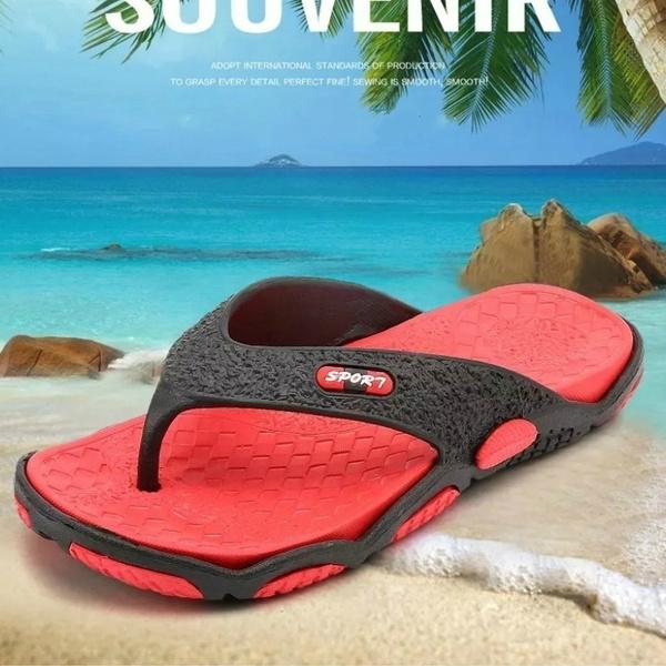 Мужские легкие сандалии, летние повседневные шлепанцы