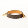 LOUIS VUITTON M4150 Brasserie Logomania Monogram Canvas Bracelet 17 Brown / GoldUsed