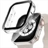 Водонепроницаемый чехол с гальваническим покрытием + Стекло для Apple Watch 11 10 Чехол 46мм 42мм 45 41 44мм Защитное стекло для iWatch 9 8 7 6 5 4 SE