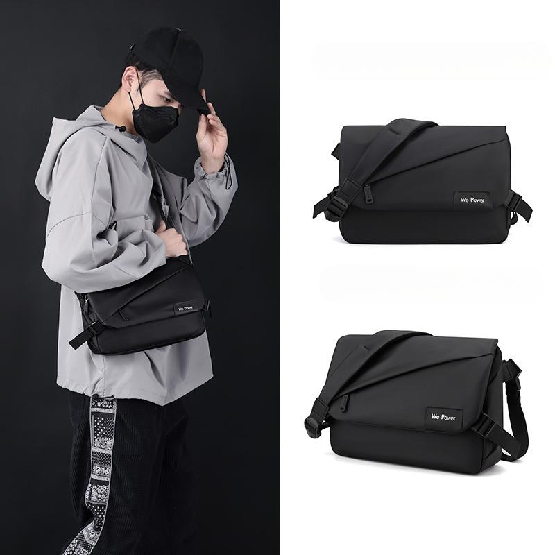 New Men's Simple Crossbody Bag Fashion Shoulder Bag Large Capacity Waterproof Courier Bag Business Briefcase