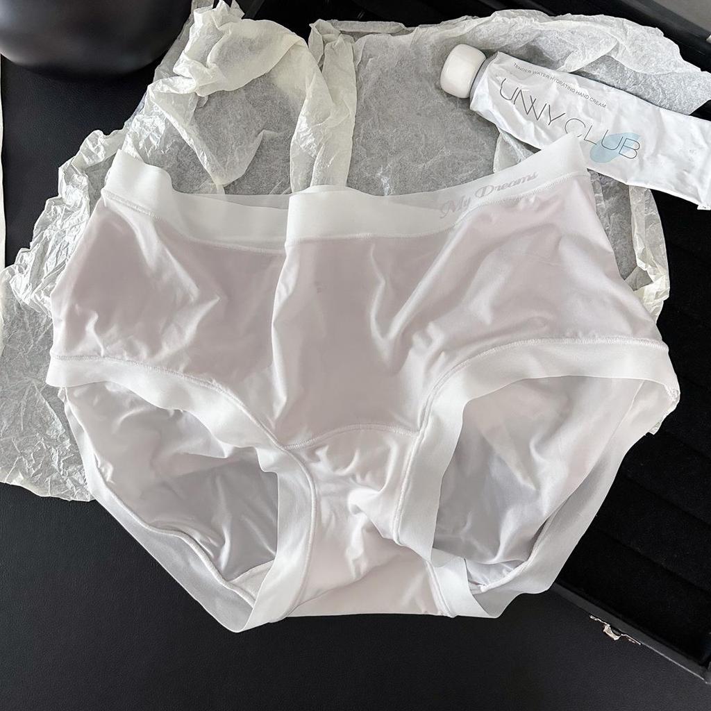 9347 Ultra-Thin Nude Ice Silk Women's Seamless Underwear with Extended Crotch and Anti-HPV Protection