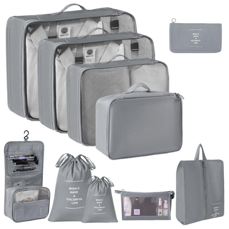 6/7/8/9/10 шт. Набор дорожных органайзеров для хранения сумок для чемоданов, набор кубиков, чехлов, переносных чемоданов, одежды, обуви, аккуратных складных мешочков