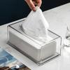 Acrylic Clear Tissue Box Cover Rectangular Napkin Dispenser Office Paper Holder