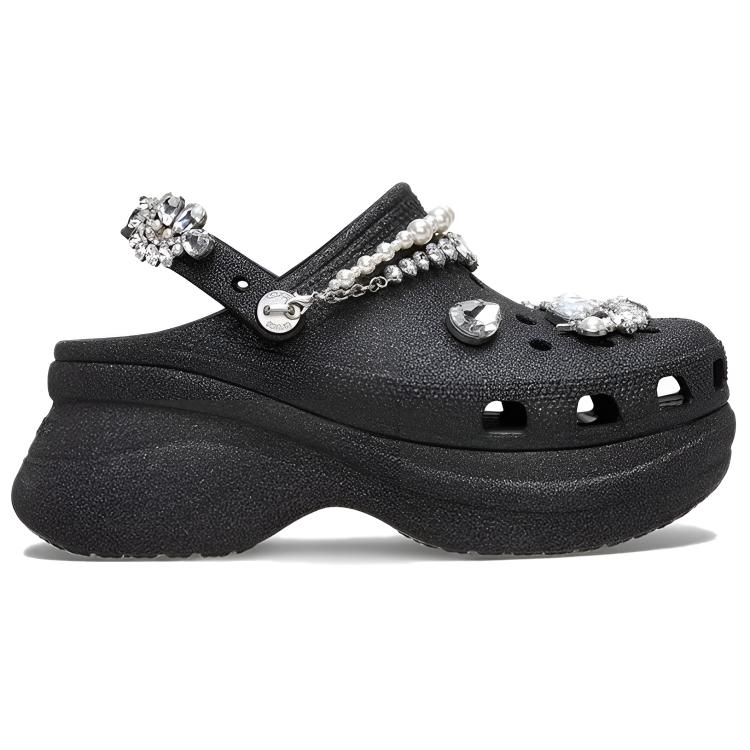 Crocs Bae Свадебные блестящие клоги Черные мужские кроссовки 211978-001