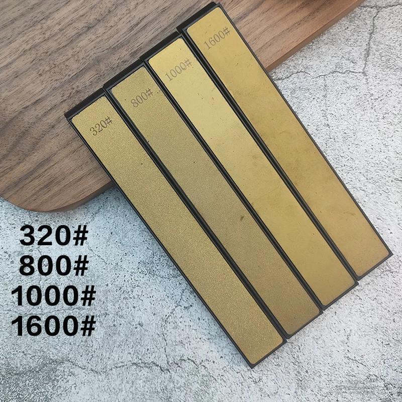 240/400/600/1000 грит, позолоченный титановый алмазный заточной камень с фиксированным углом, точильный камень, точильный камень с маслом, хонинговальный камень