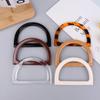 2Pcs D Shape Bag Handles Diy Replacement Handbag Tote Handles Decorative Bag Handles Purse Crochet Bags Making Supplies