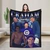 Off Campus Garrett Graham  Knitted Blanket Fleece  Super Soft Throw Blankets for Bed Bedspread