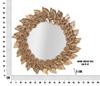 Wall Mirror  Glam Petal Rame Cm Ø 73X5