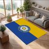 Ковер из хрустального бархата с принтом футбольного клуба Leeds United, Удобный, Впитывающий влагу, Нескользящий, Для помещений