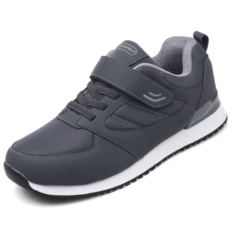 2025 осень и зима новая бархатная теплая обувь для ходьбы для пожилых нескользящая и износостойкая обувь для бега для пожилых легкая обувь для мамы