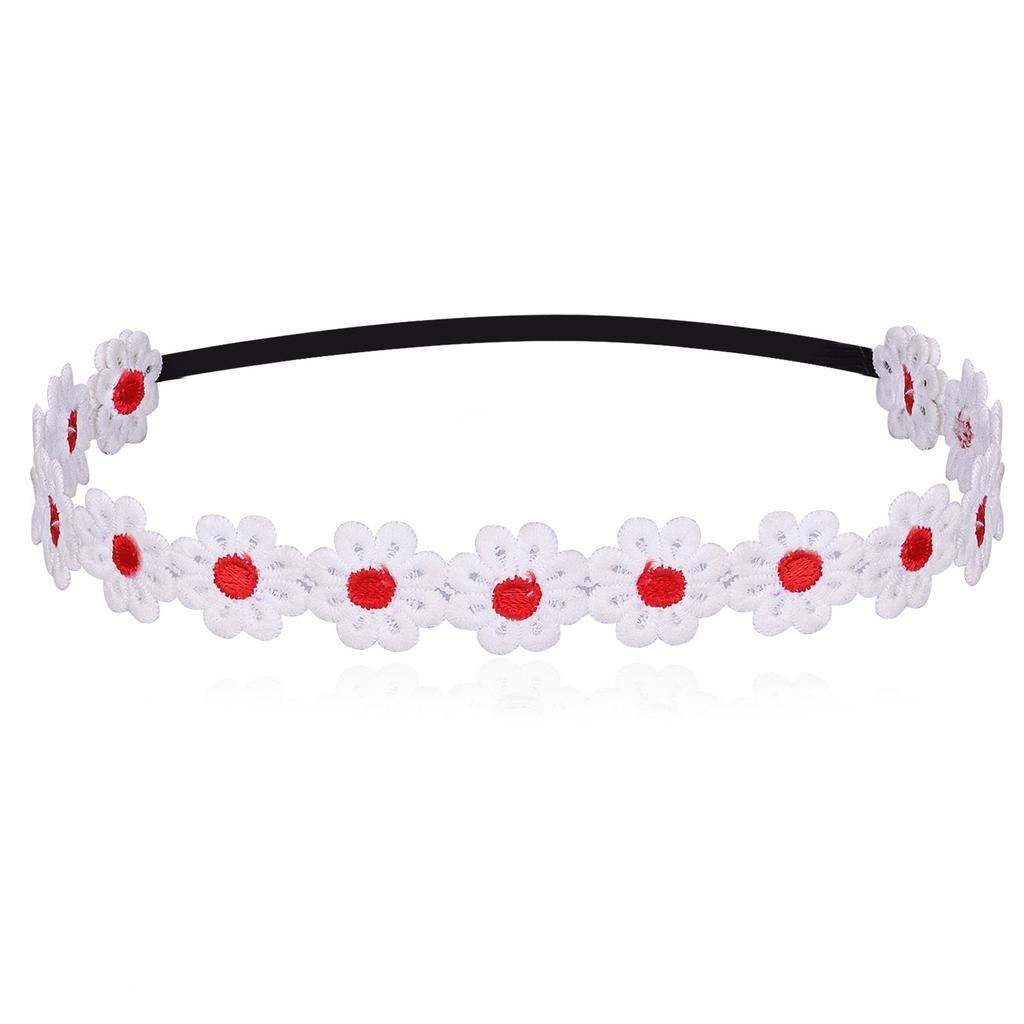 Toddler Daisy Flower Headbands Little Girls Crown Sunflower Soft Lace Crown Wedding Party Headwear Hair Accessories