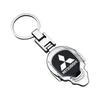 Zinc Alloy Car Key Ring Decoration Metal Keychain For Mitsubishi Eclipse Galant Mirage L200 Xpander Triton Colt Pajero