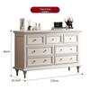Solid Wood Retro Chest of Drawers: Bedroom & Living Room Storage Cabinet