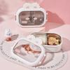 Cute Rabbit Shape Stainless Steel Bento Lunch Box for Kids Office Workers Compartment Food Storage Containers Portable Lunchbox