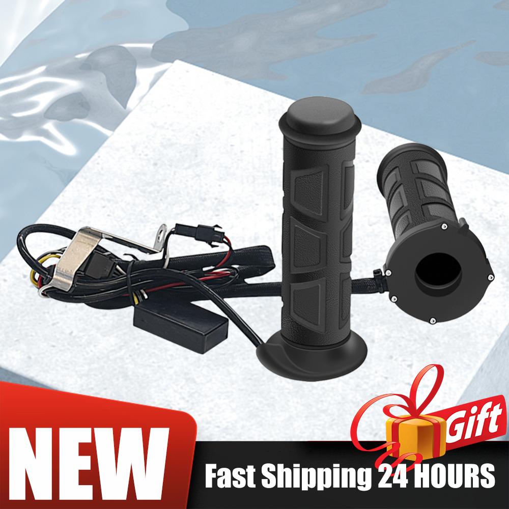 Motorcycle Hot Grip Universal Motorbike Hand Heated Grips Electric Heating Handlebar Electronic Temperature Control Hand Warmer