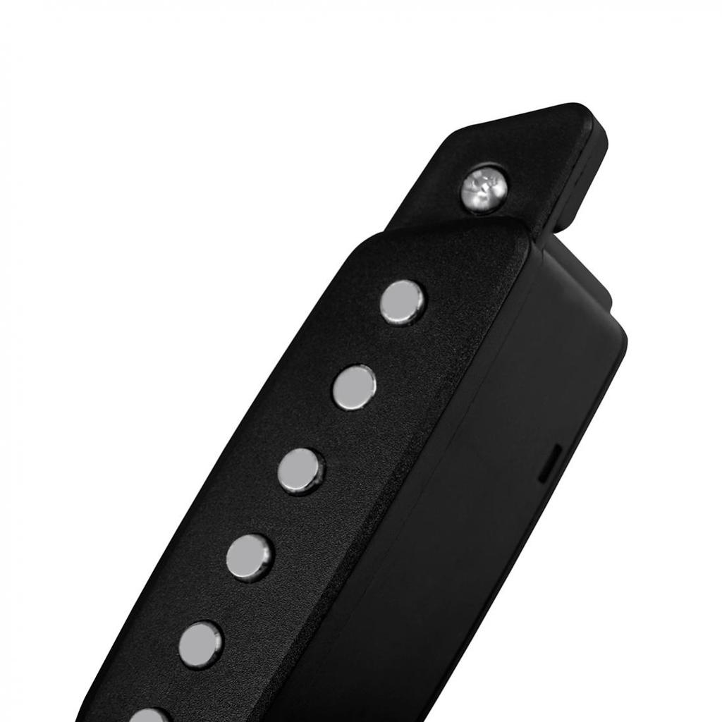 Звукосниматель для акустической гитары без перфорационного магнита со звуковым отверстием и аудиовыходом на хвостовом штифте